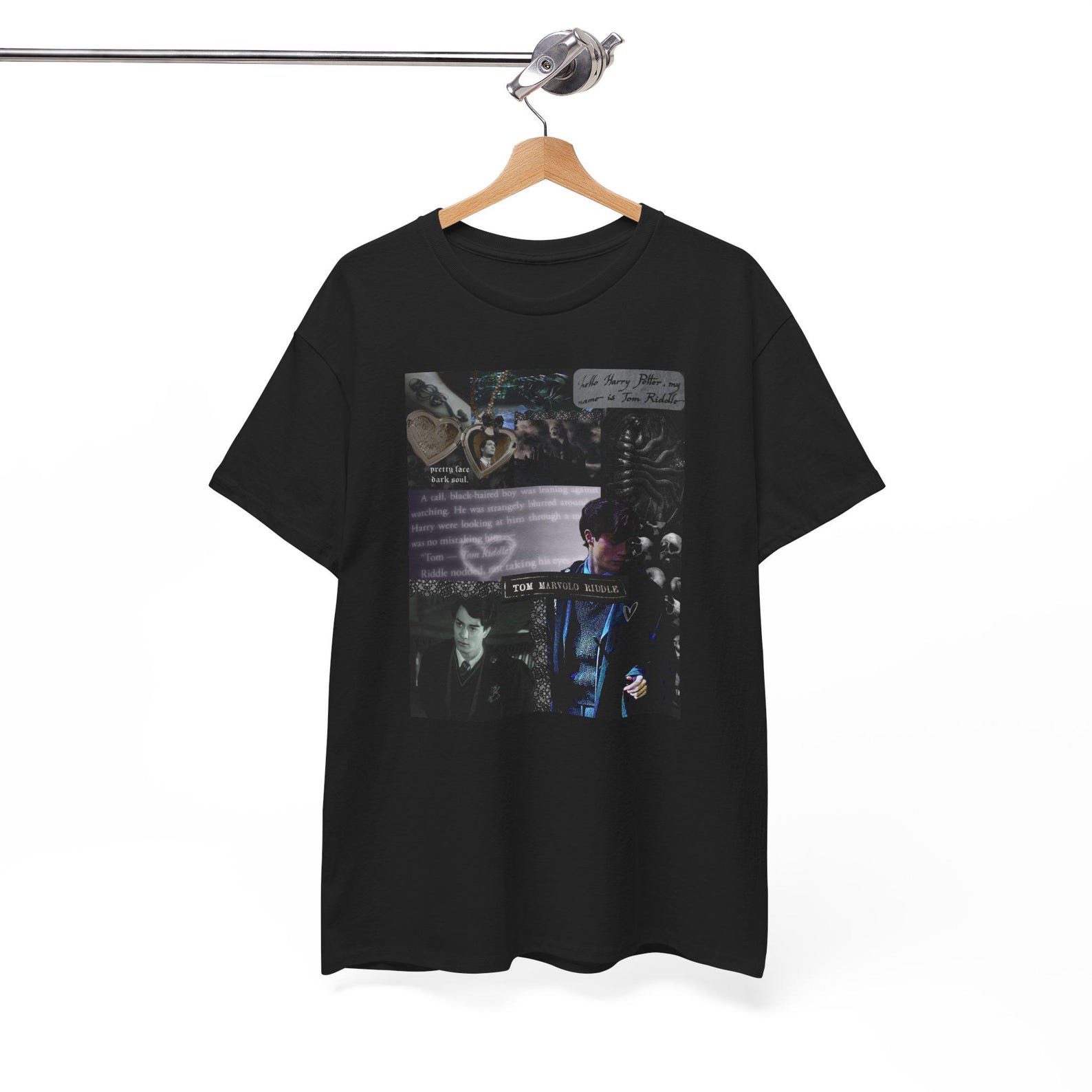 Tom Riddle HP scrapbook tee. Unisex. Wizarding world. The dark lord S