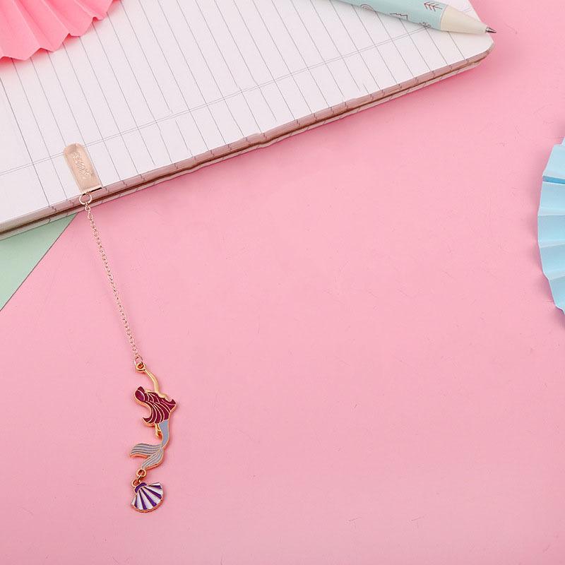 1 Piece Cartoon Mermaid School Office Supplies Gift Bookmarks Cute Kawaii Funny Stationery