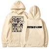 Rock Band System of A Down Grafische Hoodies Mannen Vrouwen Alternatieve Metal Muziek Gothic Sweatshirt Fleece Mode