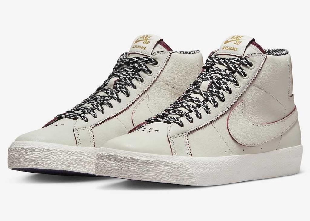 FQ0795-100 Welcome Skateboarding Nike SB Blazer Mid Sail (Men's)