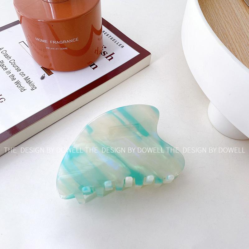 

Vintage Heart Handcrafted Claw Clip For Women Ideal For Elegant Updos Styles And Sky Blue