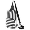 ODIN Collaboration Fabric Sling Bag Regular Unisex Black White 077175-01