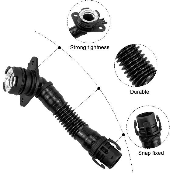 11127584128, Crankcase Vent Hose From Valve Cover For BMW X1 X3 X4 X5 X6 135I 535I 640I