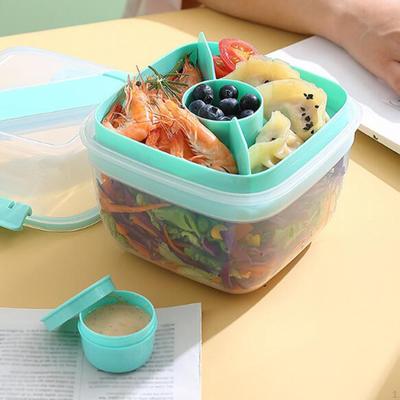 Fruit Bowl Salad Multipurpose Spoon Fork Household Snacks Nut Container Travel