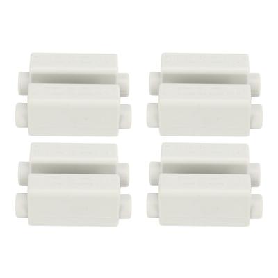 4 Stück Verbindungsklemmenblock 1000V 100A 2,5?16mm2 2 in 2 Out Hochleistungs ZK 1116 Drahtverbinder für