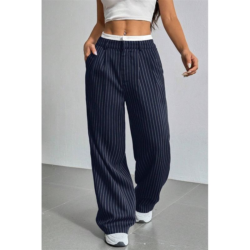 Fashion Fashion Casual High Waist Straight-Leg Pants Women's Suit Pants Casual Pants Trousers Women