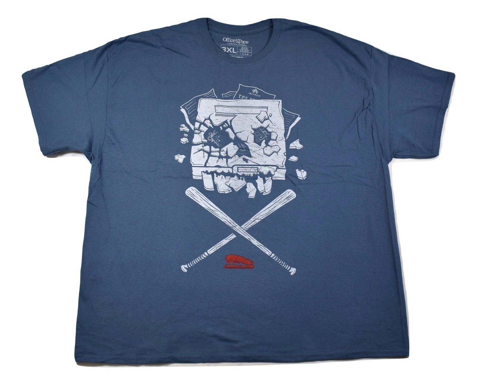 

Loot Crate Mens Office Space Baseball Bats Mayhem Tee Shirt New S, L, 2XL, 3XL S