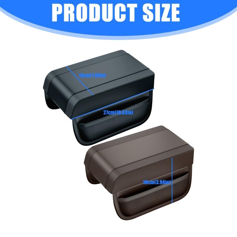Car Center Armrest Pad Console Cover with Side Storage Bags Hand Cushion Interior Accessories for Driving Comfort