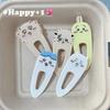 New jiyi Rakko Acrylic Hairpin Hachiware Usagi Momonga Squirrel Chestnut Head Cute Cartoon Duckbill Clip Student Girl