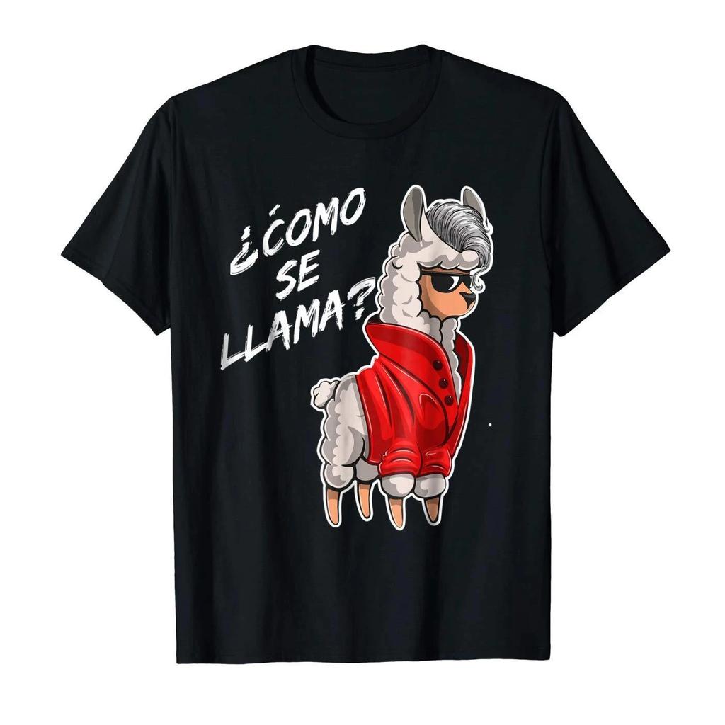 Como Se Llama Funny Fashionable Spanish Llama T Shirt New 100 Cotton Short Sleeve ONeck Tshirt Casual Mens Top