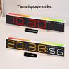 Elegant Bedside Clock With Large Led Screen Date Time 12/24 Display For Students Bedroom or Study