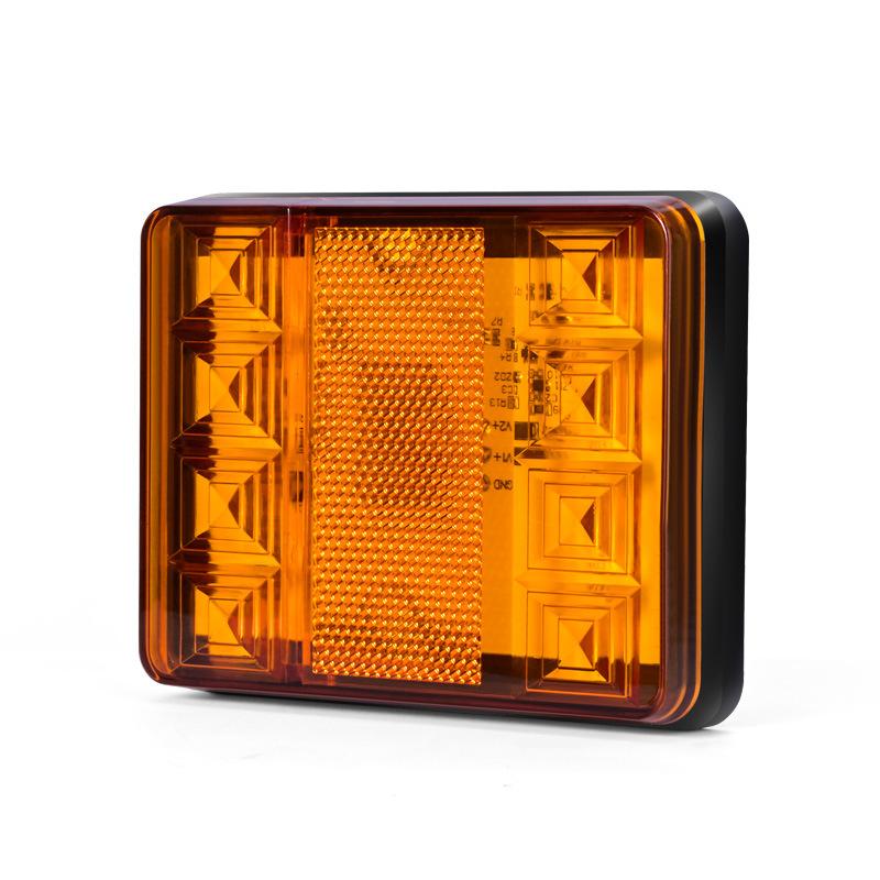 

12V-24V LED Tail Light Taillight Turn Signal Indicator Stop Lamp Rear Brake Light For Car Truck Trailer Waterproof Warning Light жёлтый
