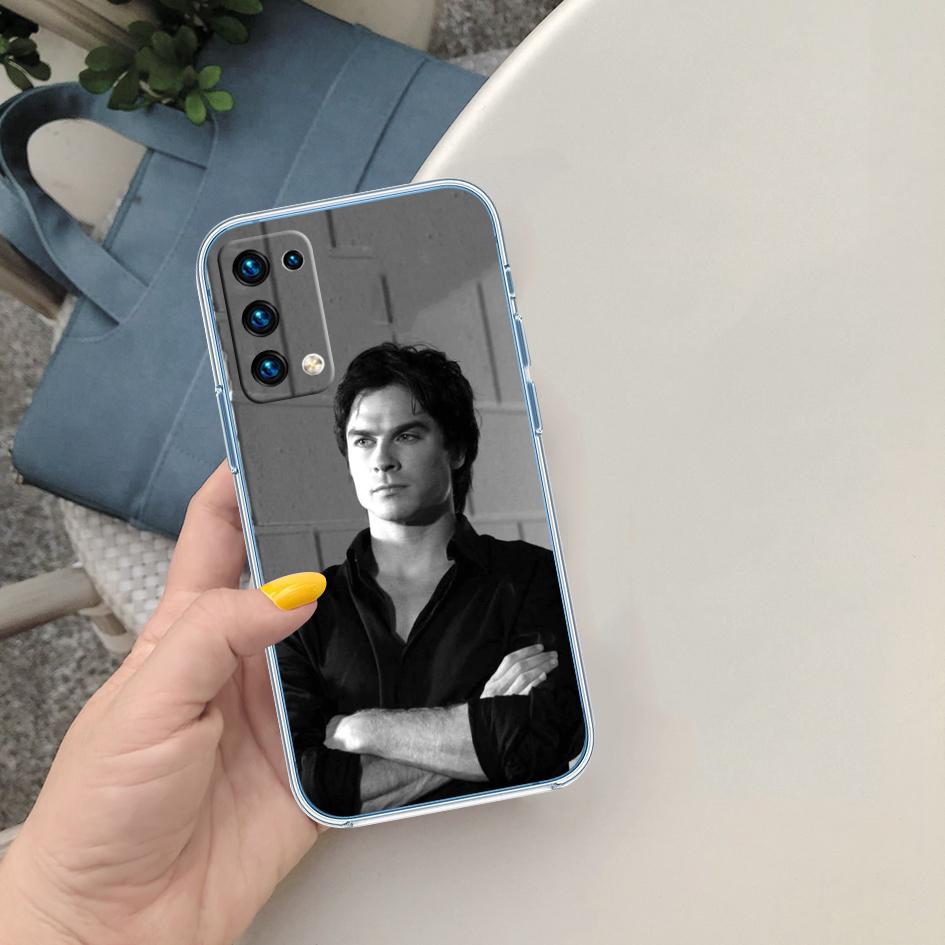 Vampire Diaries Damon Transparent Phone Case for Motorola Moto G40 G04 G05 One Ace Action Fusion + Plus Hyper Macro Vision Zoom