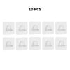 10pcs Shelf Support Glue Free Punching Nail Strong Triangle Bracket Clip Wall Mounted Wall Cabinet Home Accessories