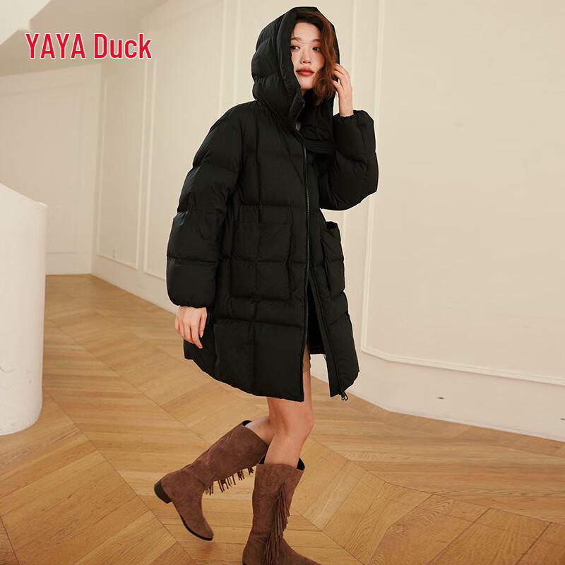 Yaya Women's Winter Loose Mid-Length Down Jacket