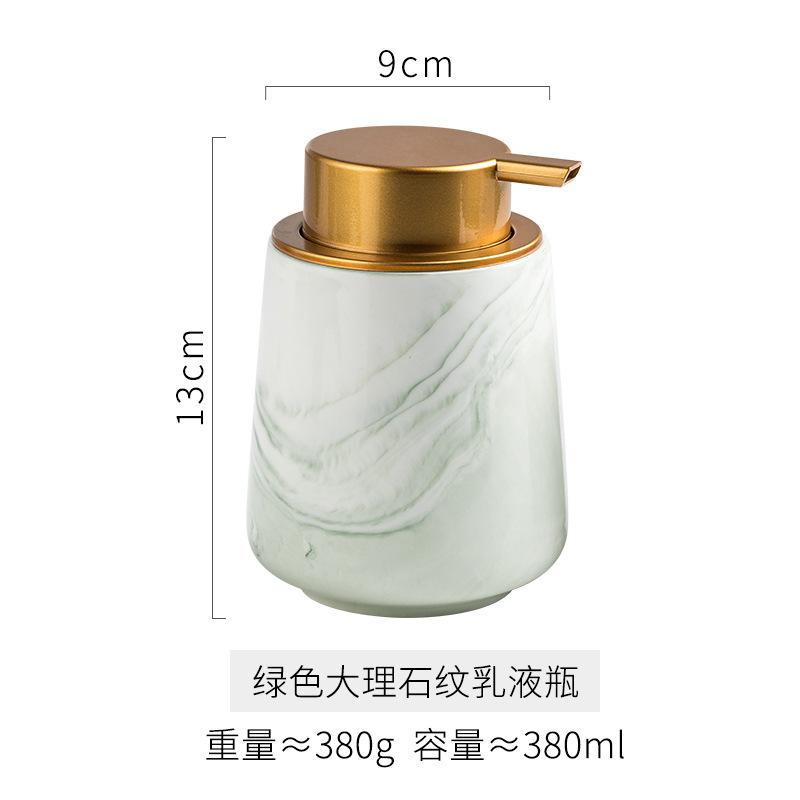 Ceramic bubble bottle Hotel press lotion bottle Shampoo shower gel hand sanitizer Mousse bubble bottle shampoo dispenser