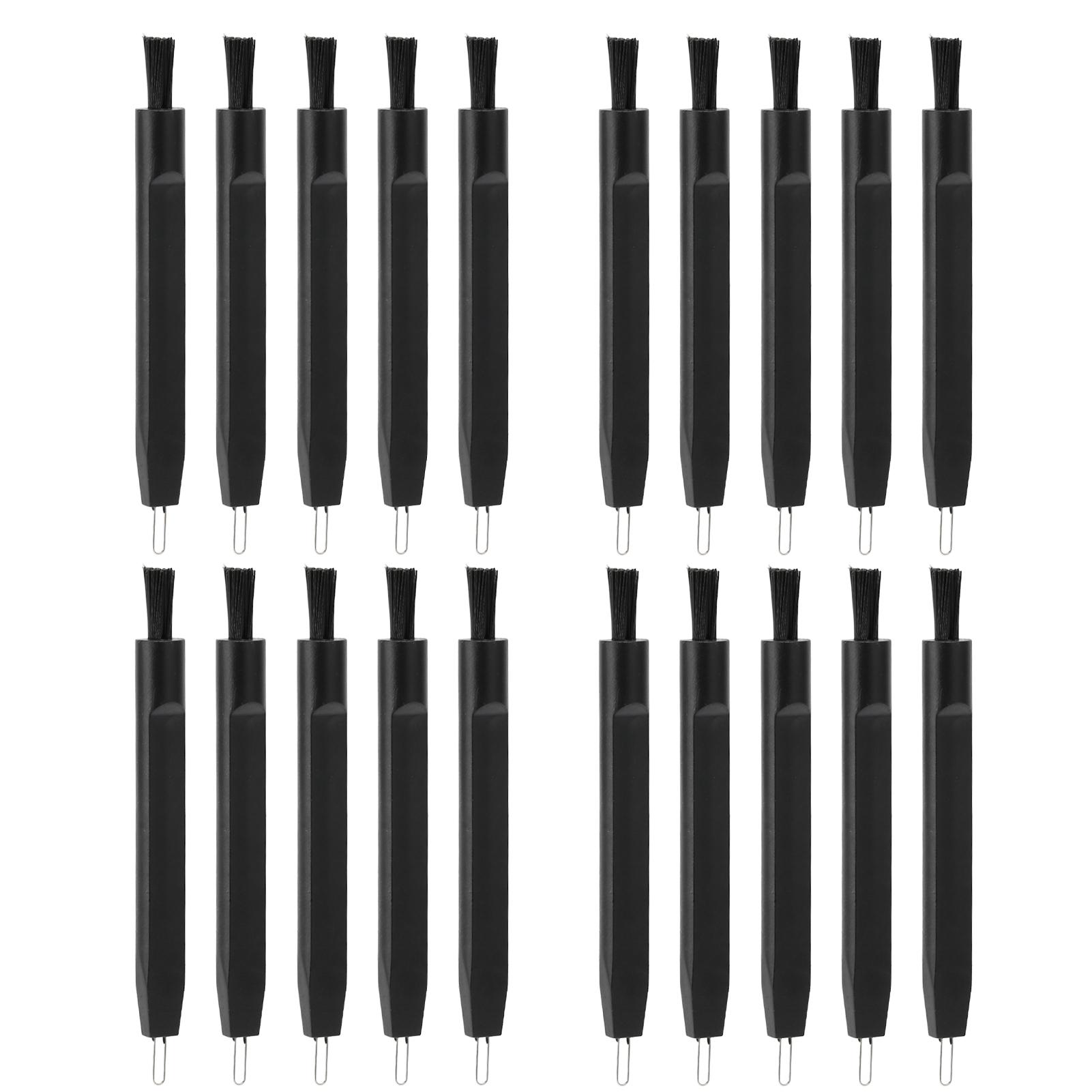 

20 шт. Щеточка для чистки слуховых аппаратов с магнитной петлей для наушников, многофункциональный очиститель, черный цвет