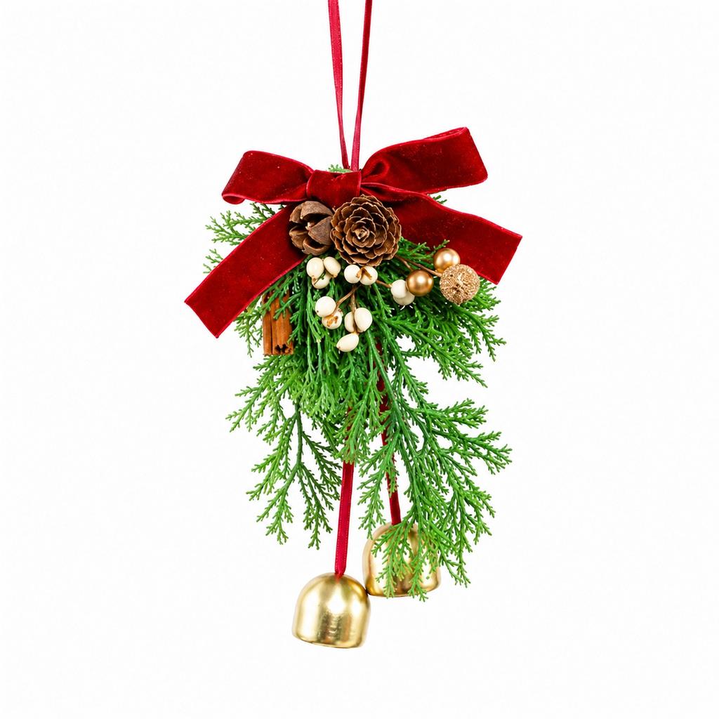 Small Christmas Wreath for Holiday Home Decor - Festive Wreath for Door and Wall