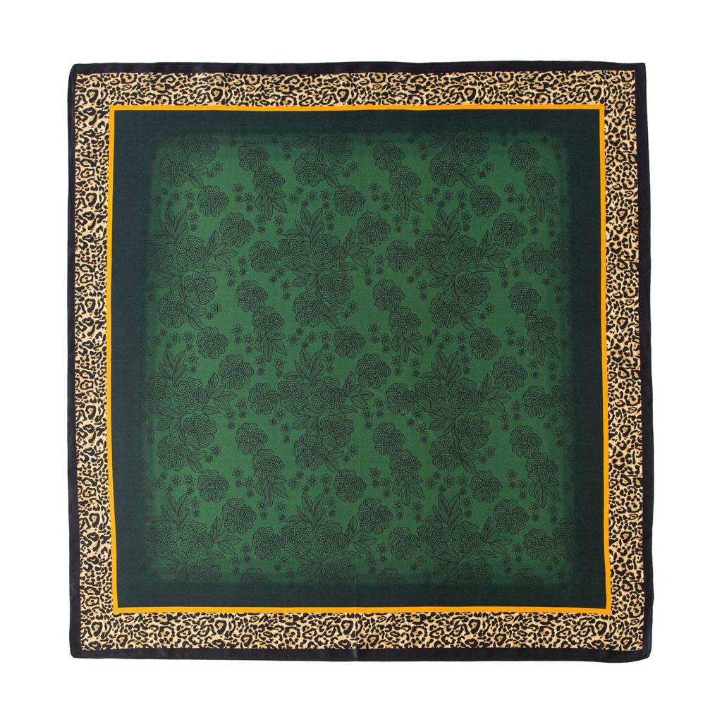 Mulberry silk scarf  four seasons versatile art flower printing yarn thin sunscreen shawl dual-purpose