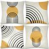 Popular Simple Abstract Geometric Pillow Case Nordic Morandi Home Sofa Car Cushion Cover