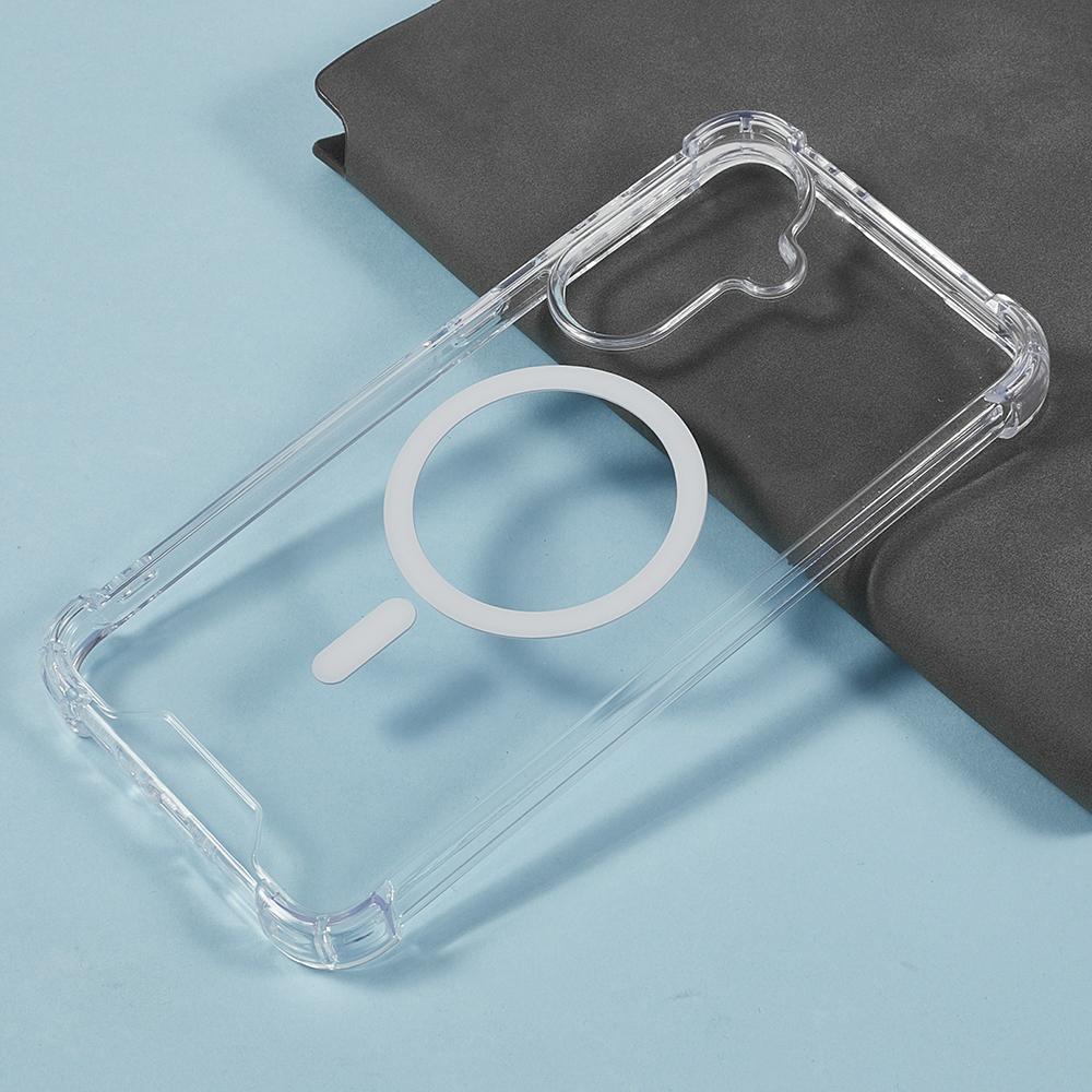 For Samsung Galaxy A36 5G Clear Phone Case Compatible with MagSafe 1.5mm Shockproof Back Cover