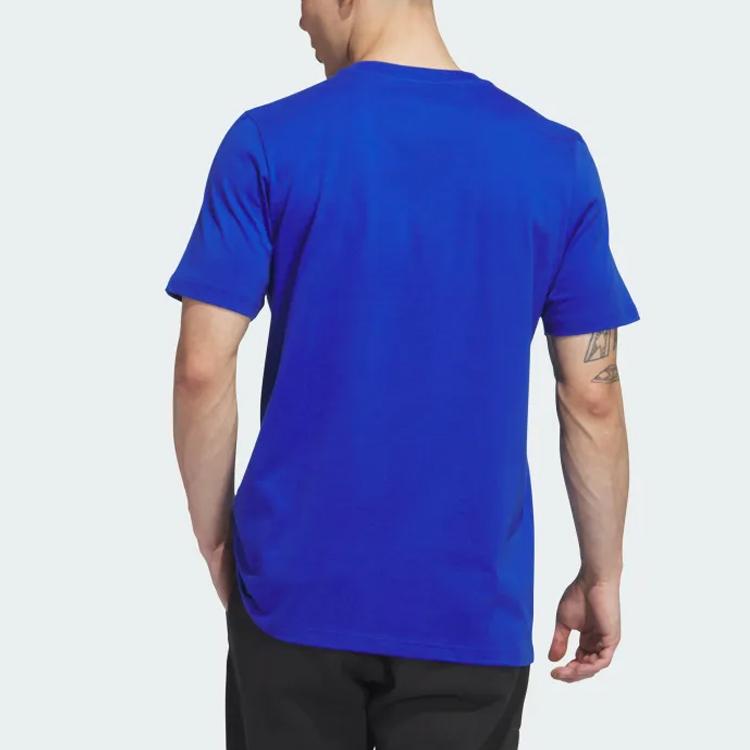 Adidas Originals Shmoofoil Tear Short Sleeve Tee Cartoon Logo Print Round Neck T-Shirt Men Tops Dark-Blue II5951