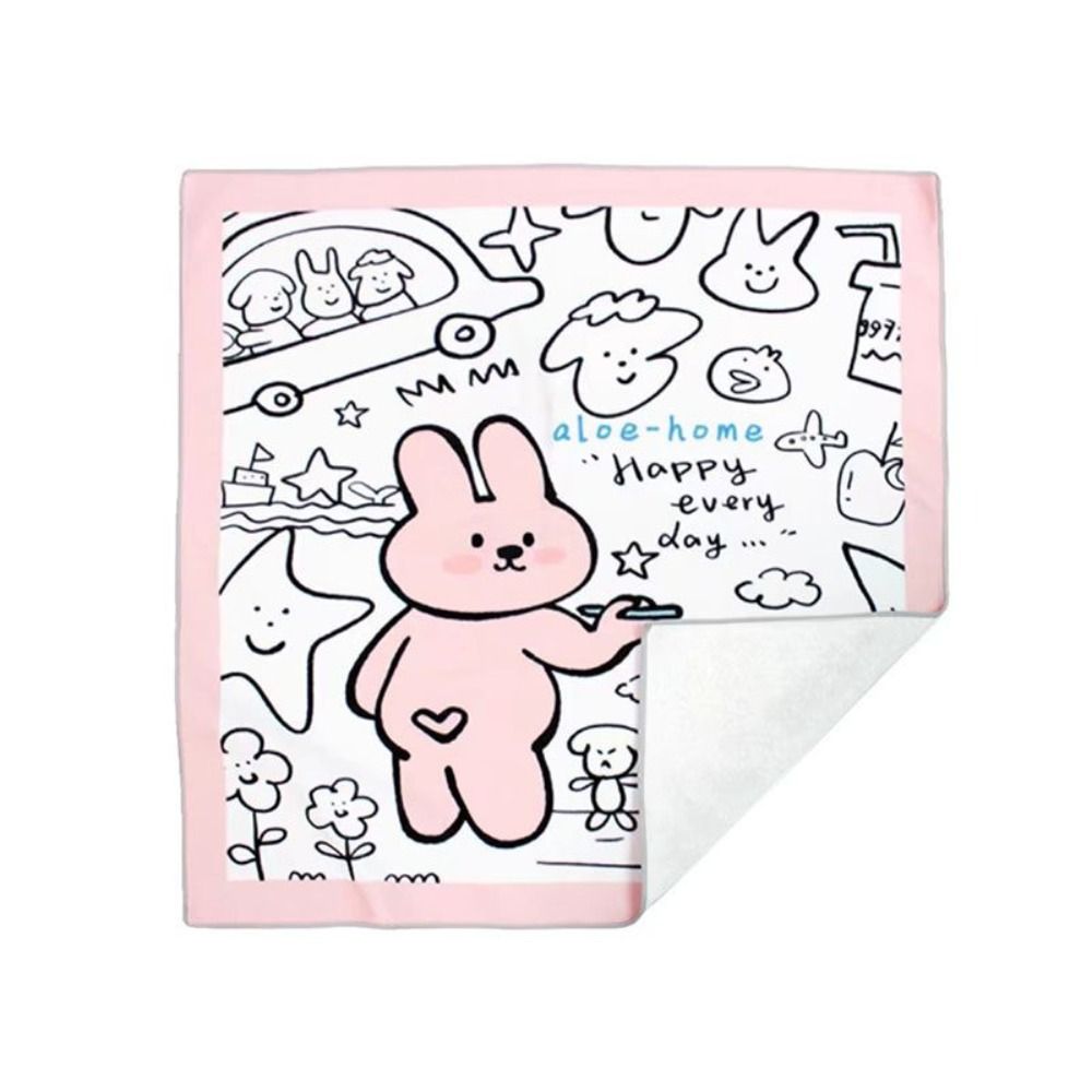

Digital Computer Camera Wrap Cloth Reusable DSLR Storage Bag Fashion Camera Protective Cover Big Pink Bunny (50x50cm)