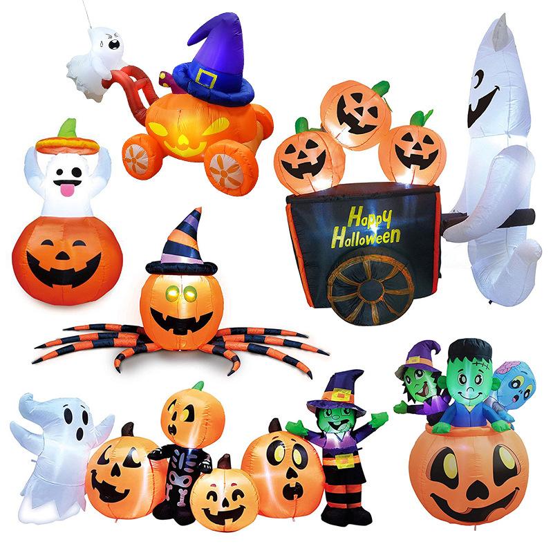Halloween Scary Clown Spider Pumpkin LED Balloon Decoration Free