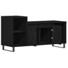 TV Cabinet Set Black Oak Effect 100 x 35 x 55 cm
