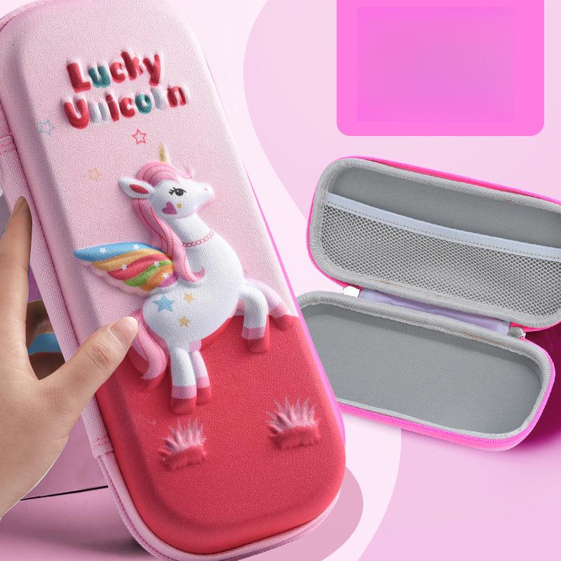 EVA Pencil Case Stationery Box Pencil Box Gift 3D Cartoon Elementary School Students Children Training Tutoring