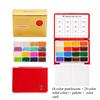 32 Colors Solid Pearlescent Mini Water Color Paint Set Portable Folding Box Outdoor Sketch Travel Graffiti Hand-painted Creation
