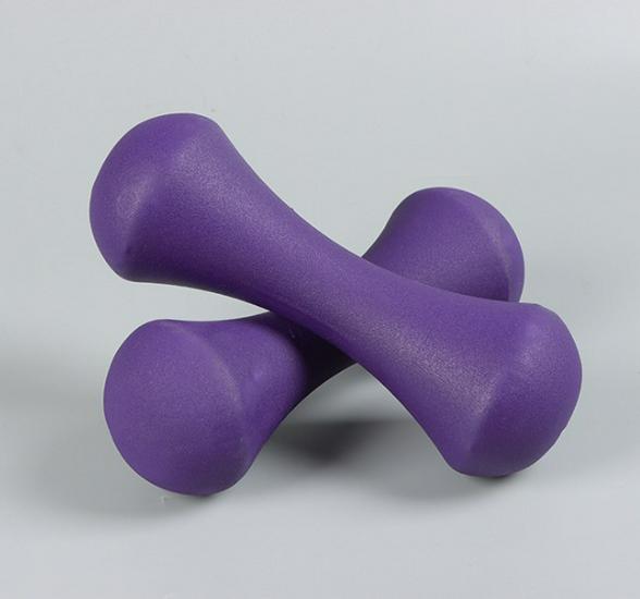 Dip-Coated Solid Cast Iron Dumbbell, Women's Fitness Equipment, Single Piece, Candy Color
