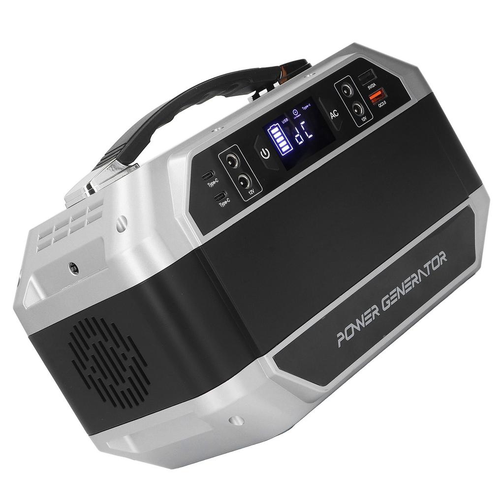 Stație de alimentare portabilă cu BMS încorporat 350W Porturi AC DC USB Generator solar pentru RV