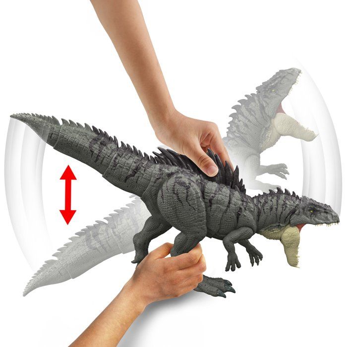 Figurine dinosaure - JURASSIC WORLD MATTEL - Giganotosaurus - Attaque améliorée - Mâchoire XXL - Mode Survival
