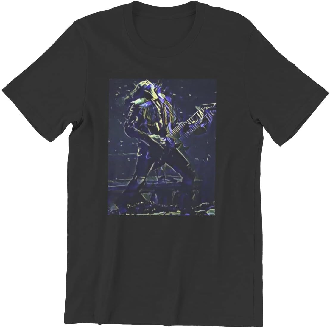 Eddie Munson Stranger T-Shirt for Men Steve Hellfire Club Things Leisure Cotton Tees Short Sleeve T Shirt Gift Idea Tops 4XL чёрный