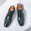 Luxury Brand Green Loafer Shoes Mens Formal Shoes British Style Dress Shoes High Quality Work Casual Leather Oxfords Mocassins