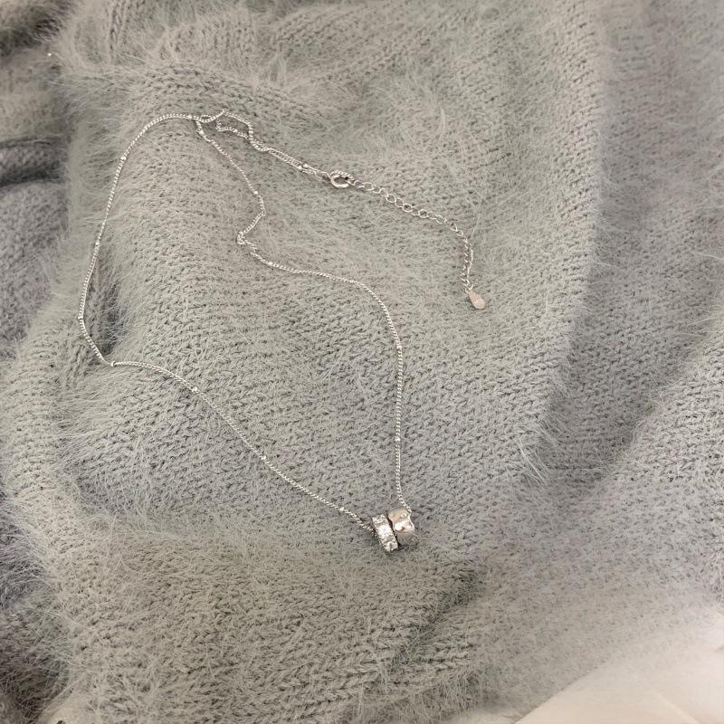 Zircon transfer bead pendant necklace s light luxury collarbone chain design neck chain accessories