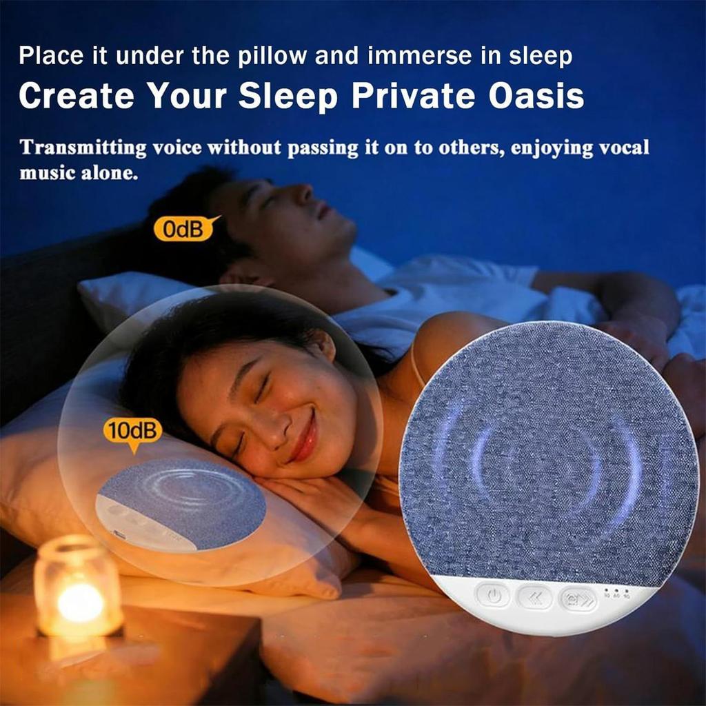 Bedroom Pillow Speaker Blue-tooth5.4 Under Pillow Sound Machine With White Noise Support 30/60/90 Min Timers Stereo Sound