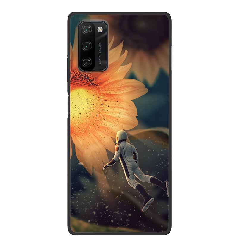 Soft Space Cover for Blackview A100 Case Flower TPU Cat Silicone Phone Cases for BlackviewA100 Cover Shockproof Cute Shell
