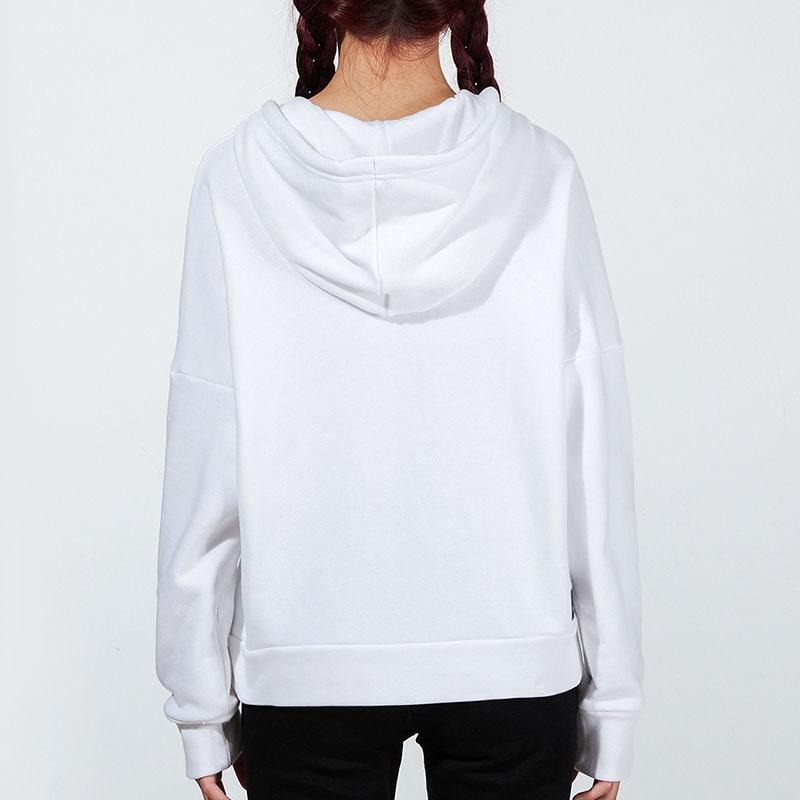 Adidas Dámská mikina s kapucí s velkým logem bílá H57346