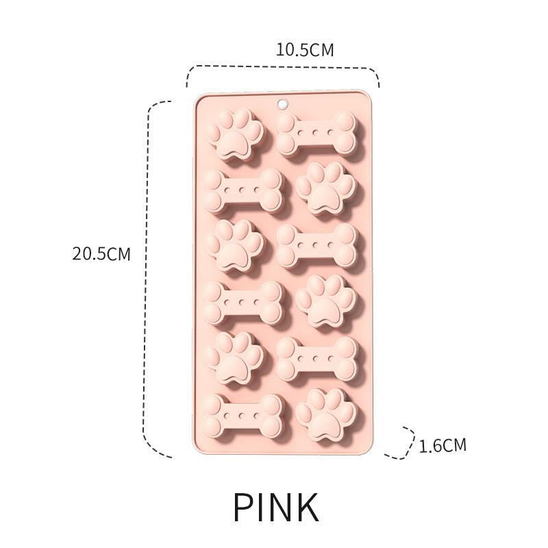 

Силиконовая форма в форме косточки собачьей лапы, антипригарный пищевой поддон для льда, многоразовая форма, используется для шоколада, пудинга, желе, щенячьего печенья