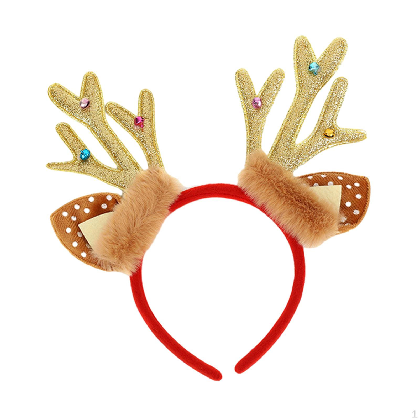 

Christmas Antler Headbands, Reindeer Headband, Cute Hair Bands, Gifts, жовтий