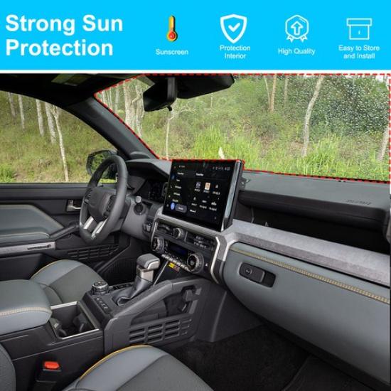US Flag Car Sun Shade Windshield Window Sunshade Cover For Toyota Tacoma 2024+