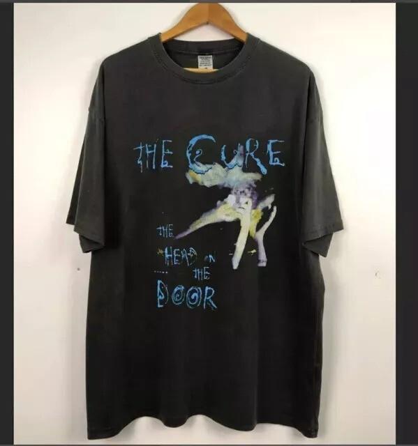 

Vintage 80s The Cure T Shirt The Head on the Door#039; Shirt Black Unisex T-Shirt XXXXL