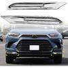 Pour Toyota Grand Highlander 2023-2025 ABS Chrome Cache-antibrouillard avant Garniture 2 pièces Accessoires de voiture