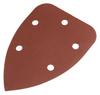 Papiery ścierne żelazko, na rzep 98 x 140 mm, P120, 5 szt., z 5 otworami