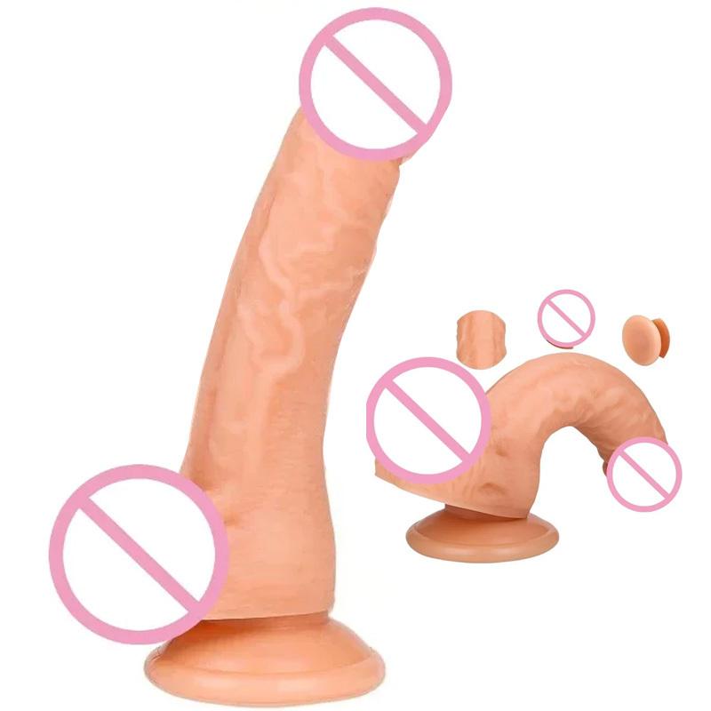Realistic Dildo with Suction Cup Huge Fake Dick Big Suction Cup Penis Dildos G Spot Massager Sex Toys for Women  Aduls Panties18