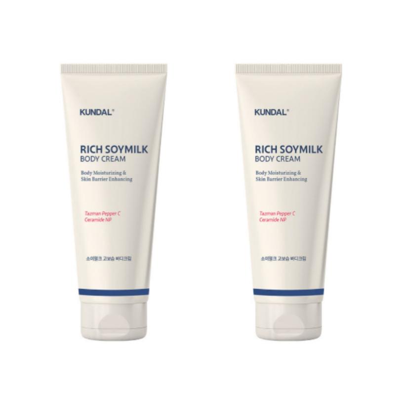 Kundal Rich Soymilk Body Cream Mellow Vanilla 200ml 2ea Korea Beauty