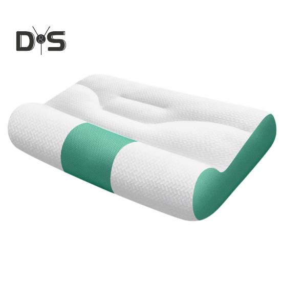 

Летняя охлаждающая подушка с медленным отскоком, эластичная, облегчающая боль в шее, подушка для сна, улучшающая кровообращение, моющаяся, поддерживающая шейный отдел позвоночника, удобная для сна на боку L зелёный