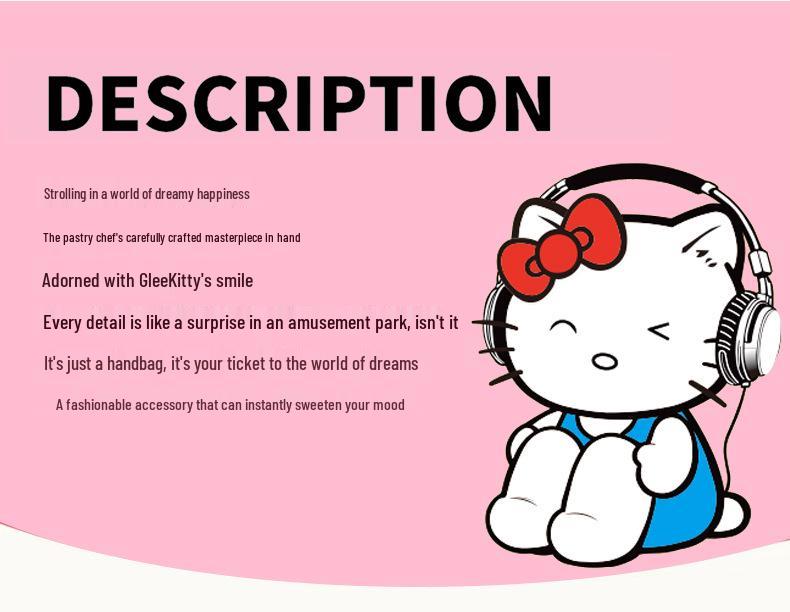 GLEE KITTY 2025 Fashion Dumpling Shoulder Bag - High-End, Simple Print, Commuter Style.